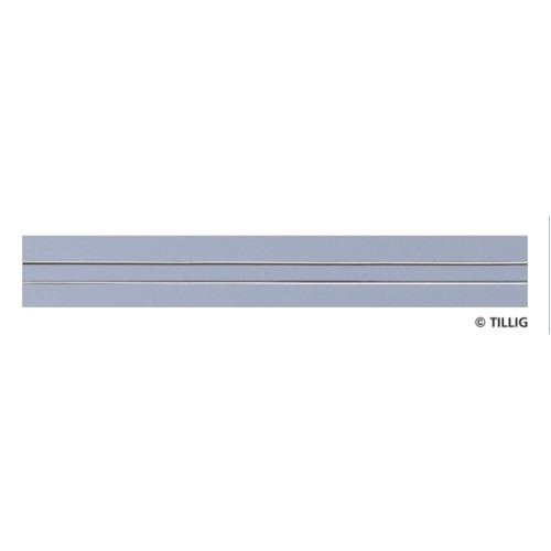 Tillig AKTION 87502 - Straßenbahn Gleis gerade einspurig 316,8 mm - Asphalt/Betonstruktur Tillig AKTION 87502 - Straßenbahn Gleis gerade einspurig 316,8 mm - Asphalt/Betonstruktur