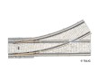 Tillig AKTION 87593 - Straßenbahn PWL Parallel-Weiche links R204/30° - Pflastersteinstruktur