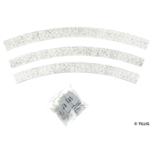 Tillig AKTION 87866 - Bodenfläche gebogen R204/45° - Pflastersteine Tillig AKTION 87866 - Bodenfläche gebogen R204/45° - Pflastersteine